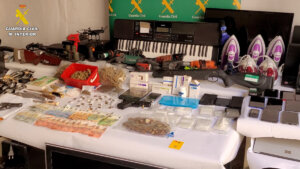 Objetos intervenidos a los narcotraficantes
